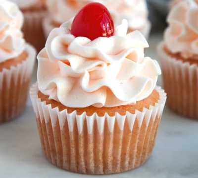 Cherry Almond Cupcakes