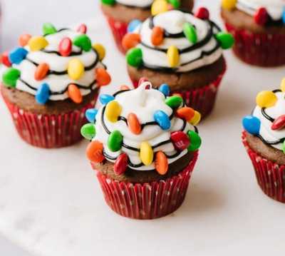 Christmas Light Cupcakes