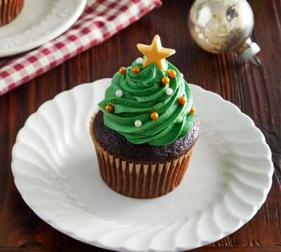 Christmas Tree Cupcakes