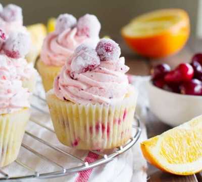 Cranberry Orange Cupcakes