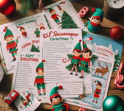 Elf scavenger hunt Christmas Party Games