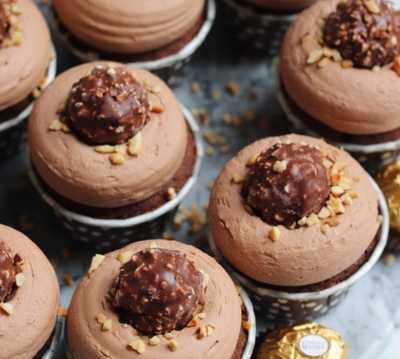 Ferrero Rocher Cupcakes