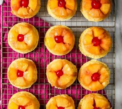 Pineapple Upside-Down Cupcakes