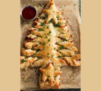 Puff Pastry Christmas Tree