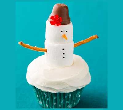 Snowman Cupcakes