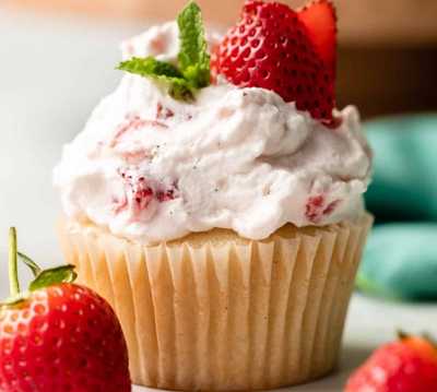 Strawberry Shortcake Cupcakes