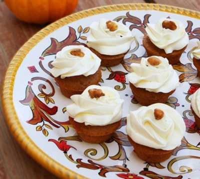 Walnut Spice Cupcakes