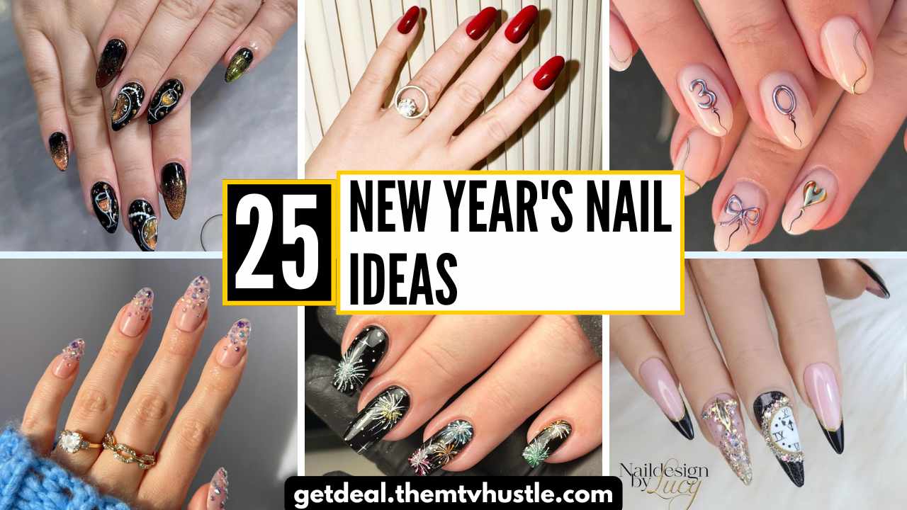 25 Stunning New Year's Nail Ideas for 2025