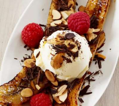 Broiled Banana Splits