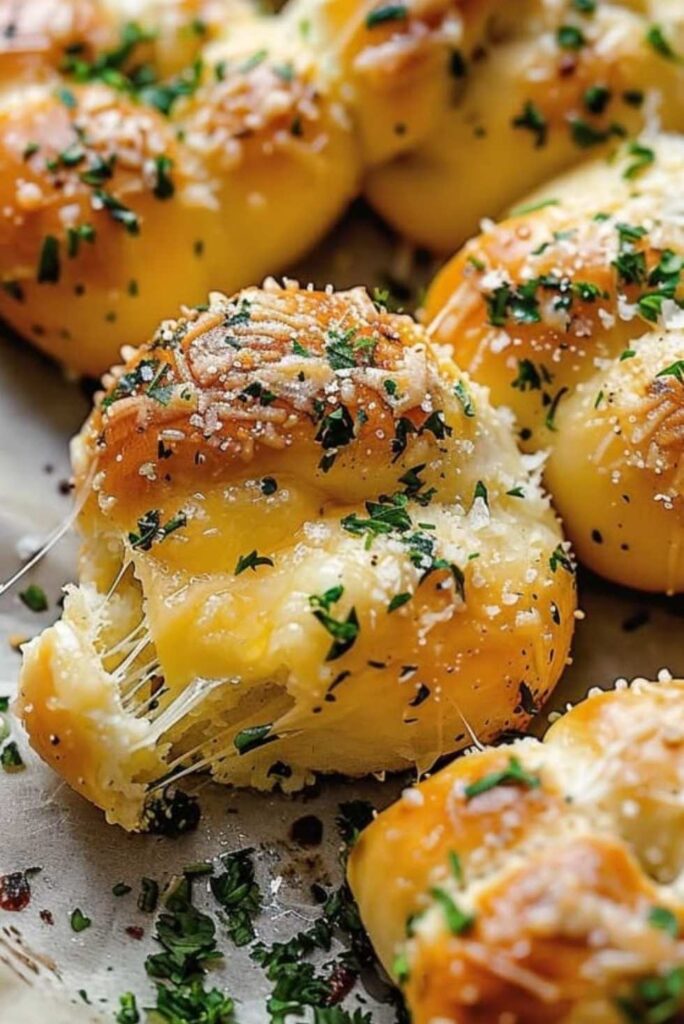 Cheese-Filled Garlic Knots