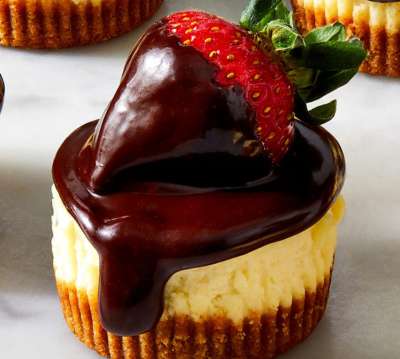 Chocolate Strawberry Cheesecakes