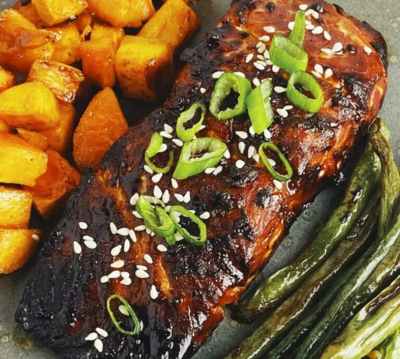 Damn Asian Air Fryer Salmon