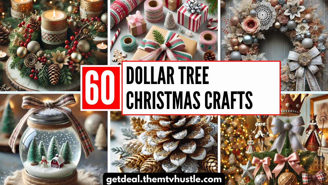 60 DIY Dollar Tree Christmas Crafts for a Budget-Friendly Holiday