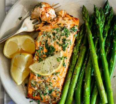 Garlic Butter Air Fryer Salmon