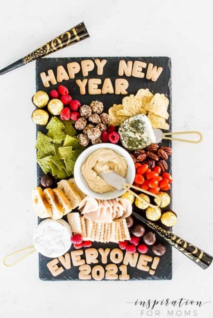 Happy New Year Charcuterie Board