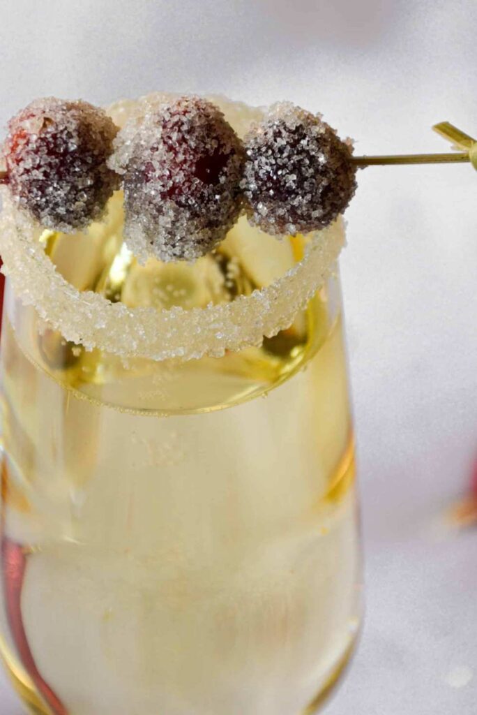 Holiday Elderflower Prosecco Cocktail