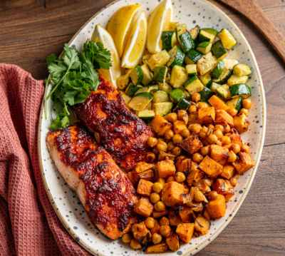 Honey Harissa Salmon