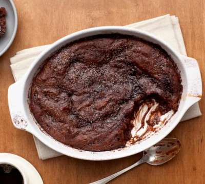 Malted Chocolate Pudding Cake