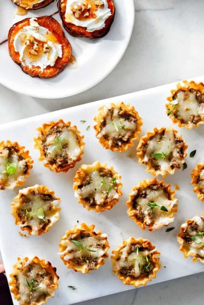 Mushroom-Stuffed Phyllo Cups