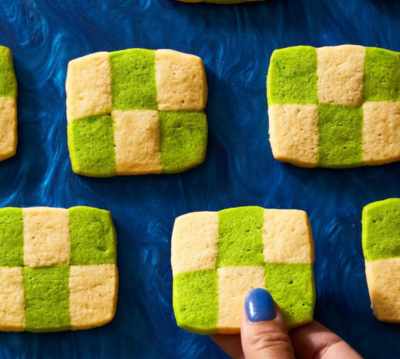 Pandan Checkerboard Cookies