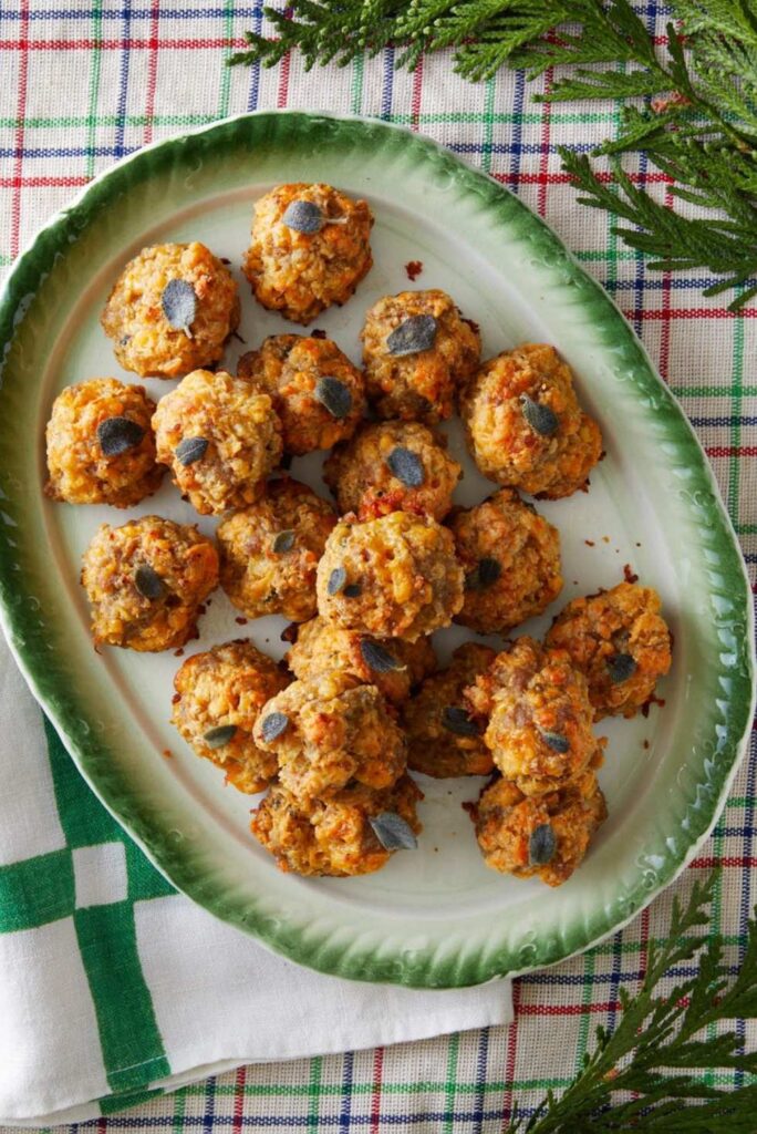 Sharp Cheddar Sausage Balls