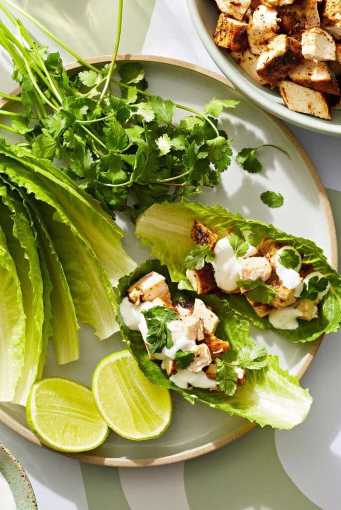 Spice-Rubbed Chicken Lettuce Cups