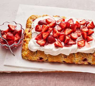 Strawberry Shortcake Sheet Cake