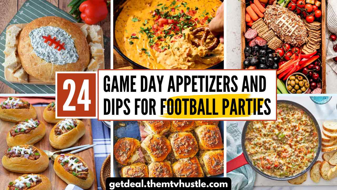 24 Game Day Appetizers and Dips for Football Parties