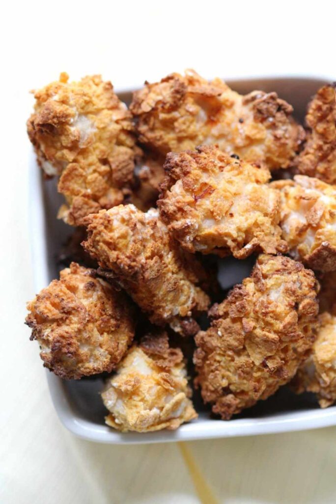 Air Fryer Popcorn Chicken-Healthy Weeknight Dinners