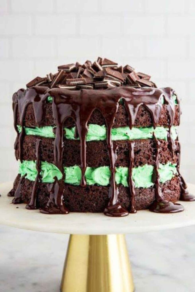 Andes Chocolate Cake-St. Patrick's Day Dessert