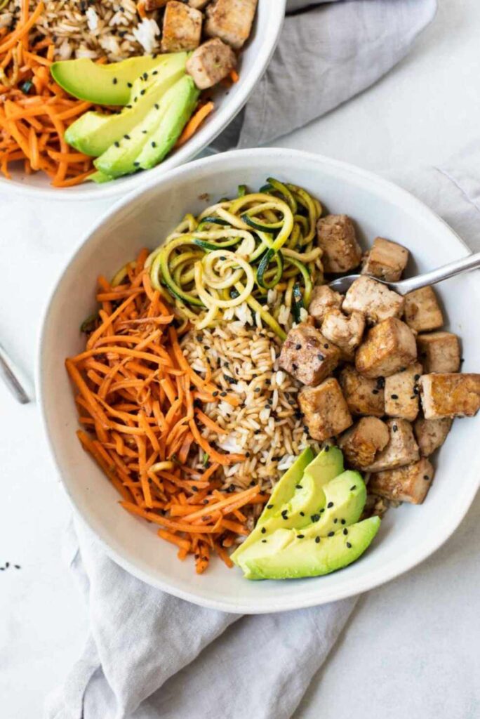 Asian Tofu Rice Bowls