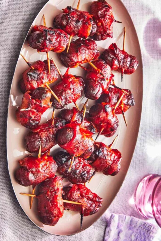 Bacon-Wrapped Smokies-Game Day Appetizers and Dips for Football Parties