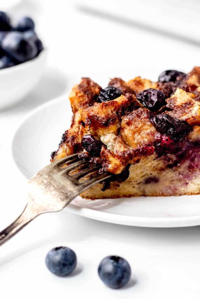 Blueberry French Toast Casserole-Fun Easter Brunch Ideas