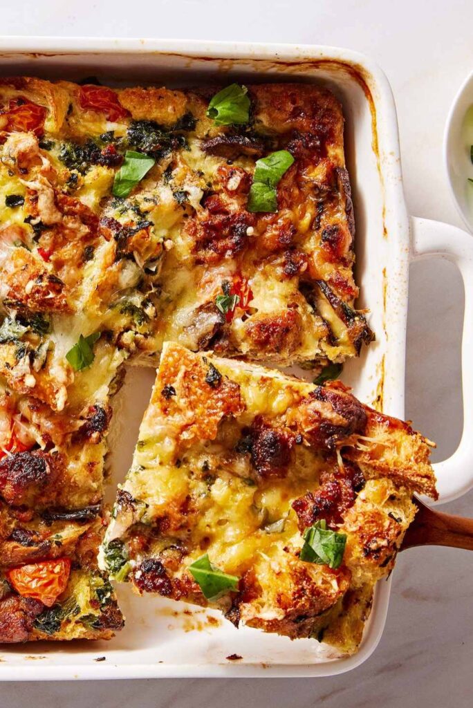 Breakfast Strata-Fun Easter Brunch Ideas