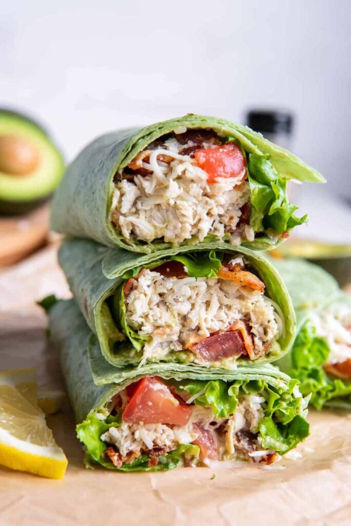 California Club Wraps-Healthy Lunch Wrap Ideas