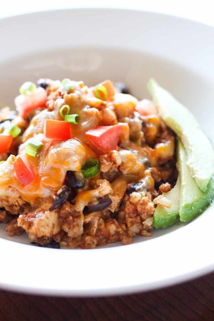 Chicken Burrito Bowl-Healthy Crock-Pot Recipes