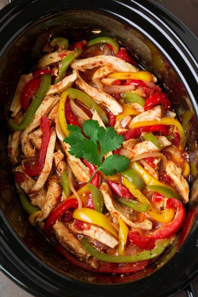 Chicken Fajitas-Healthy Crock-Pot Recipes