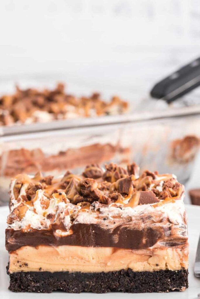 Chocolate Peanut Butter Lasagna