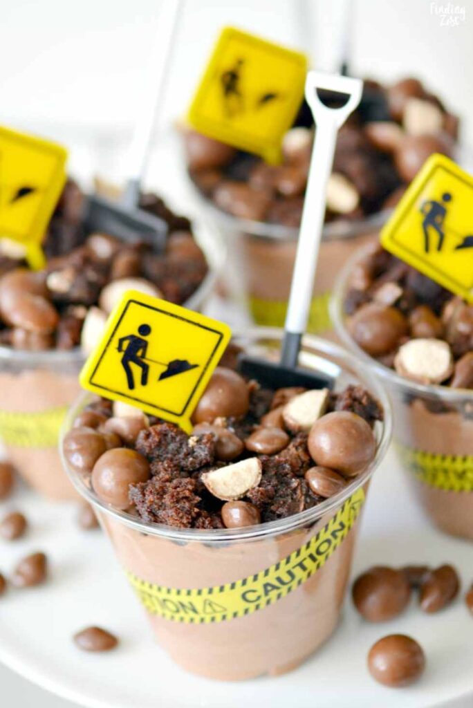 Construction Pudding Cups-Best Mini Dessert Cup Recipes