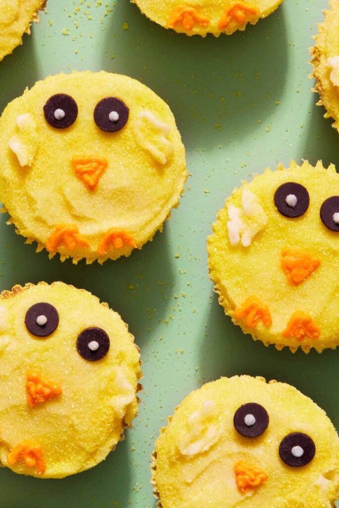 Easter Chick Cupcakes-Best Spring Desserts