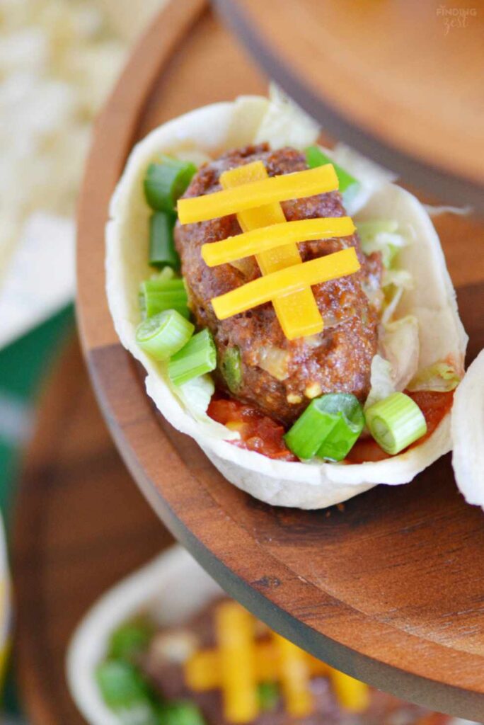 Football Taco Boats-Game Day Appetizers and Dips for Football Parties