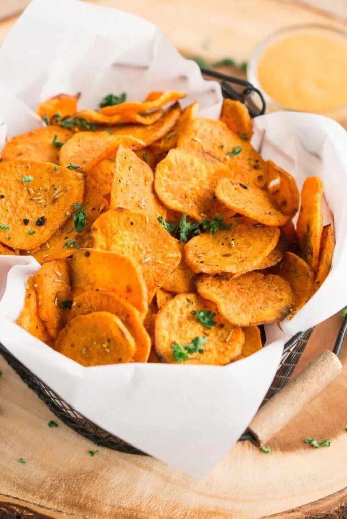 Homemade Sweet Potato Chips-Easy Movie Night Snacks