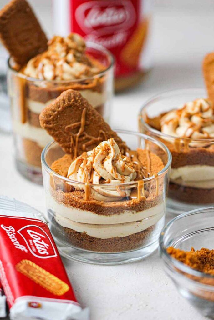 Lotus Biscoff Cheesecake Cups-Best Mini Dessert Cup Recipes