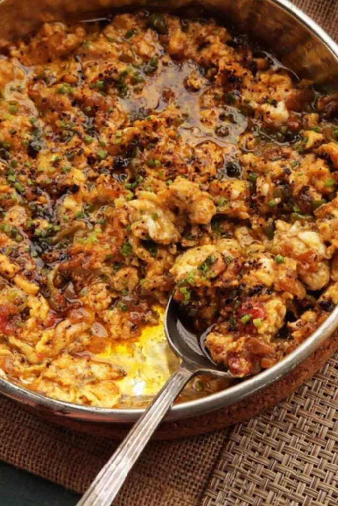 Menemen (Turkish-Style Scrambled Eggs With Tomatoes, Onions, and Chiles)