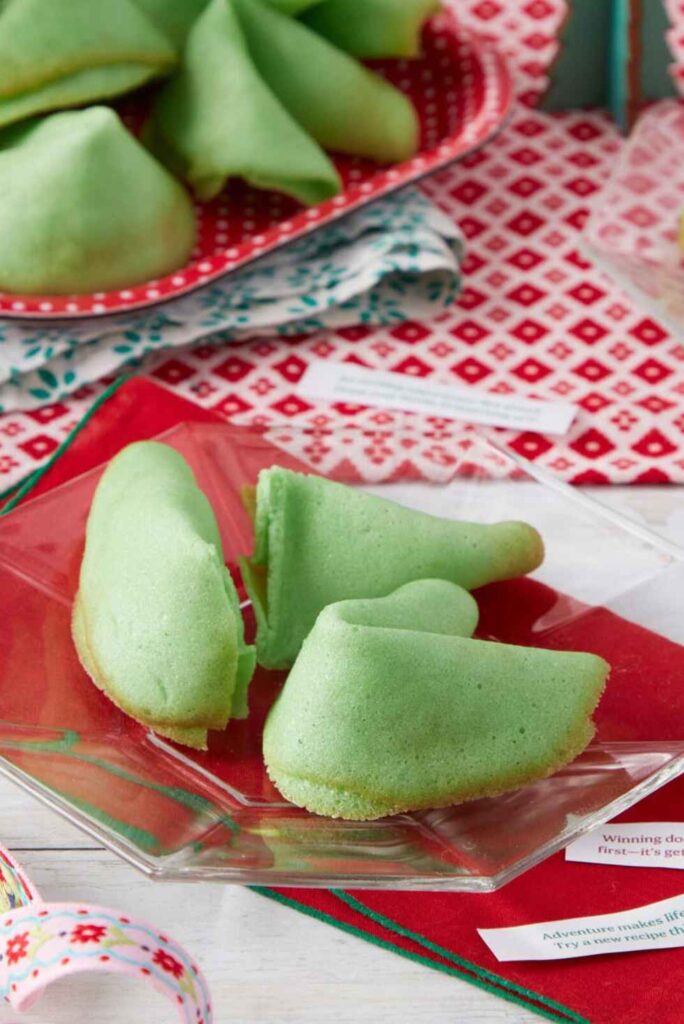 Mint Fortune Cookies-St. Patrick's Day Dessert