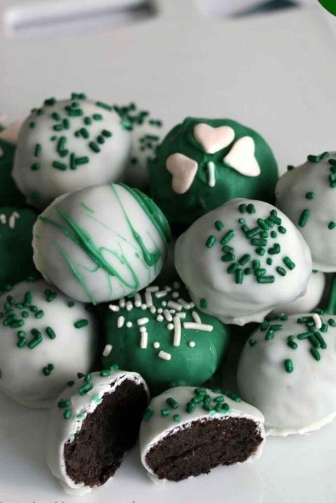 Mint Oreo Truffles-St. Patrick's Day Dessert