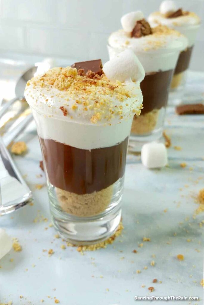 No Bake S'mores-Best Mini Dessert Cup Recipes