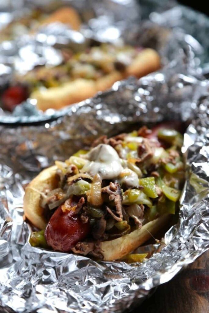 Philly Cheesesteak Hot Dog