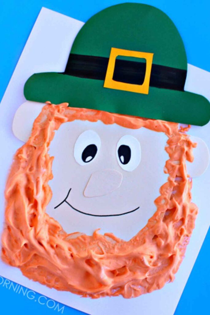 Puffy Paint Leprechaun-Easy St. Patrick's Day Crafts