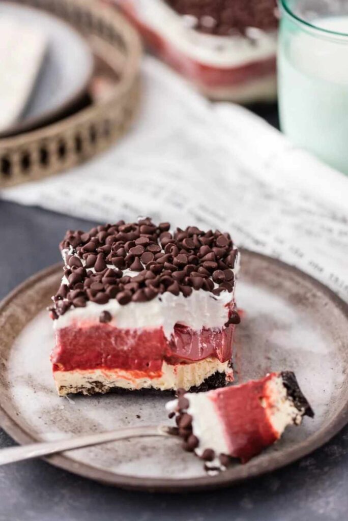 Red Velvet Cheesecake Dessert Lasagna